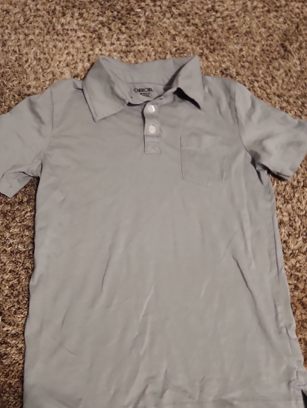 Cherokee Gray Polo Top